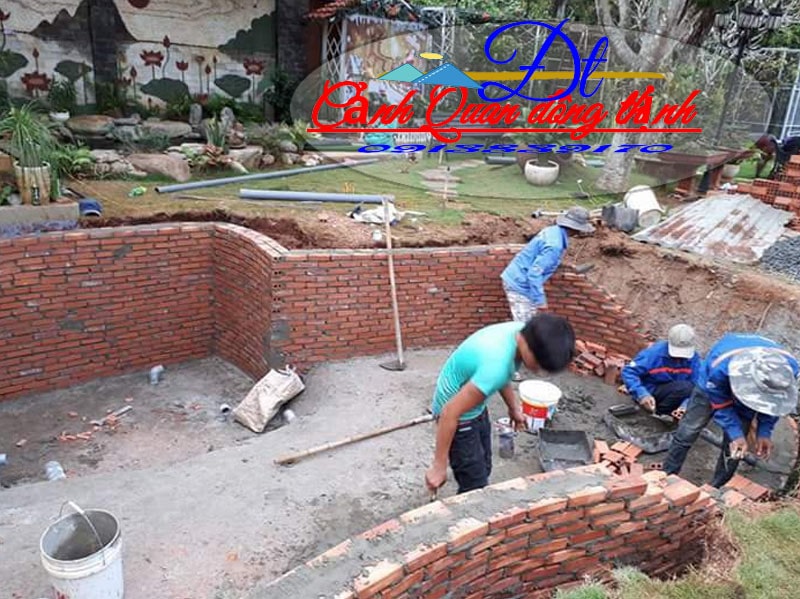 Hồ cá koi ngoài trời Củ Chi