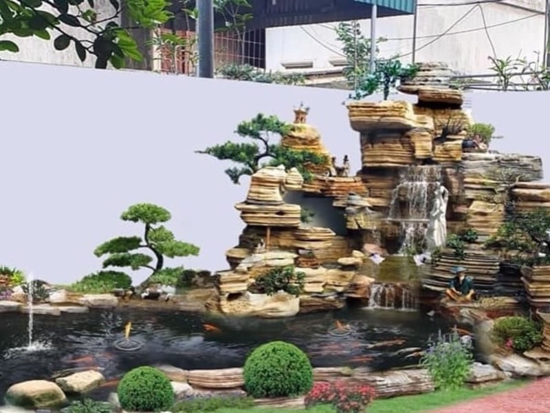 hòn non bộ đá cổ thạch 06