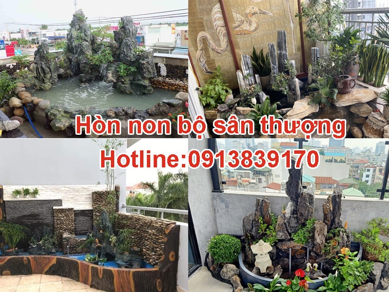 hòn non bộ sân thượng 01