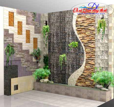 Làm tường thác nước chảy trên tường-3