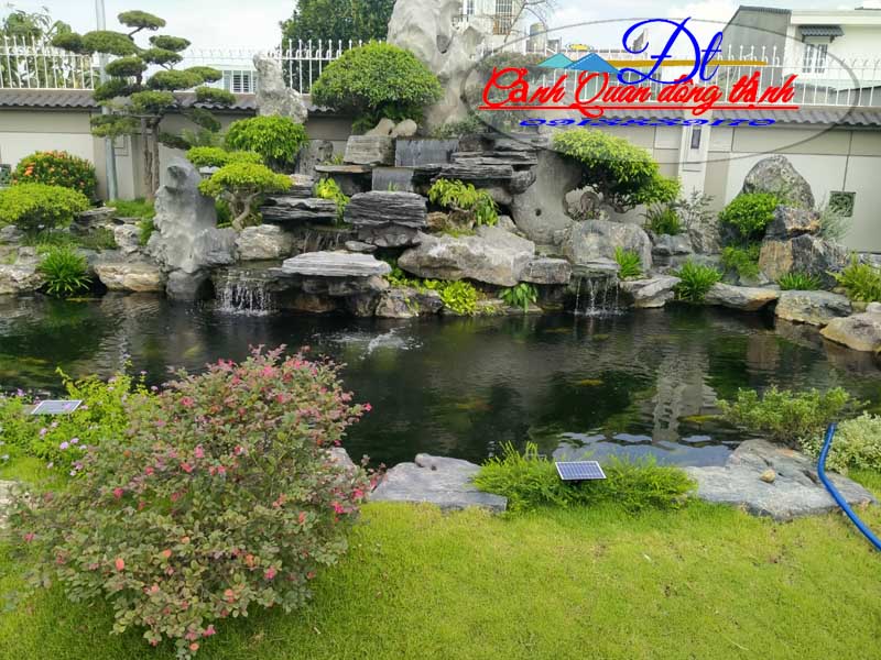 Mẫu hòn non bộ ngoài trời đẹp 10