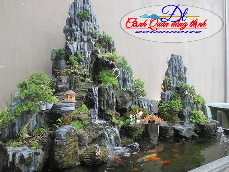 Mẫu hòn non bộ ngoài trời đẹp 9