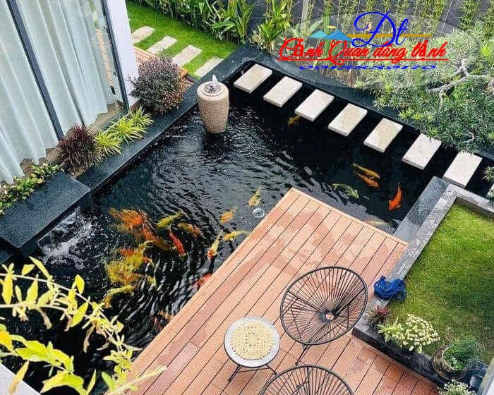 mẫu thiết kế thi công hồ cá koi 01 - Cảnh Quan Đông Thịnh