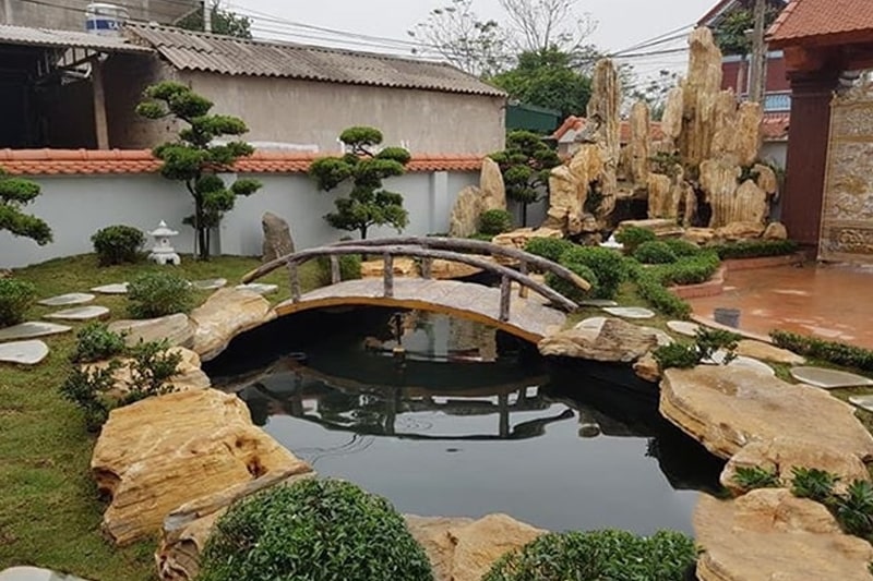 thi công hồ cá koi cà mau 3