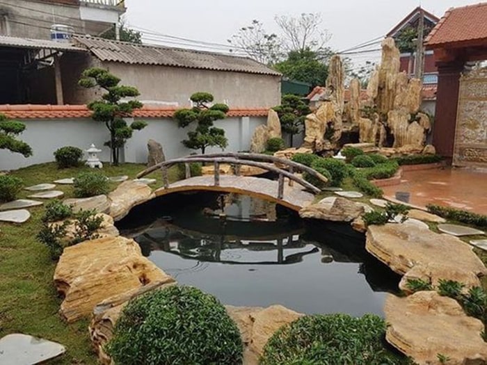 thi công hồ cá koi tiền giang 202502
