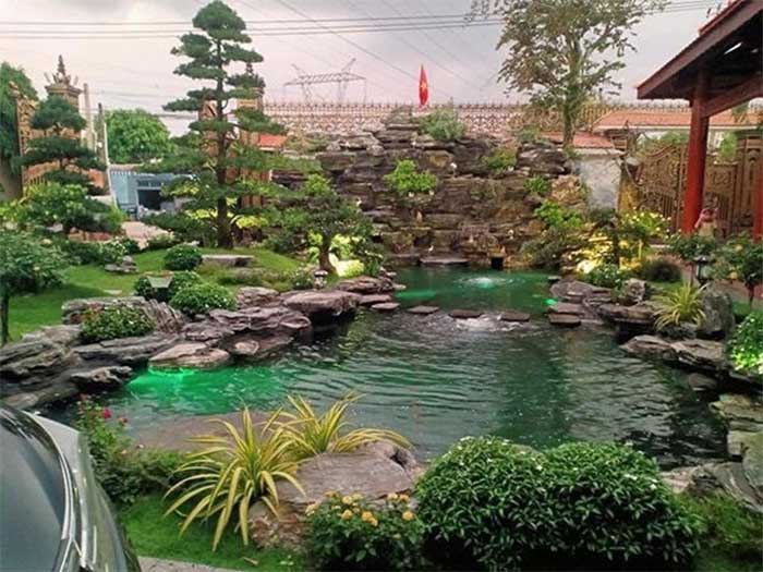 thi công hồ cá koi trà vinh 1