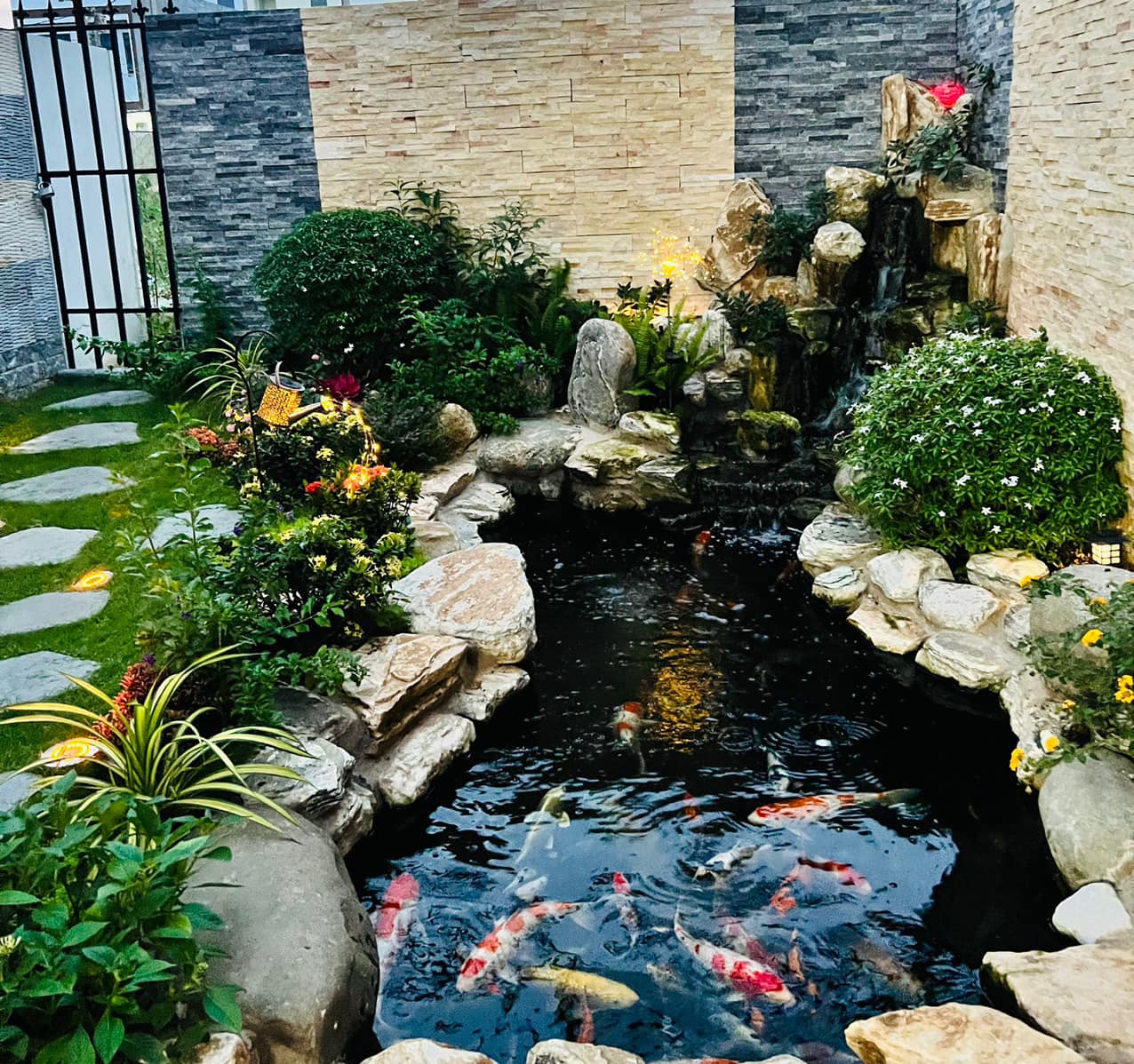 thiết kế hồ cá koi 15