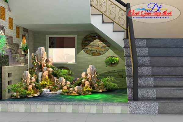 tiểu cảnh cầu thang đẹp