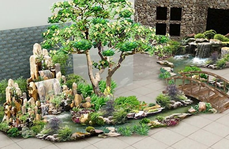 tiểu cảnh hòn non bộ 09