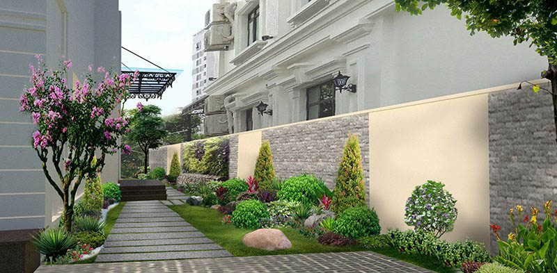 Tiểu cảnh sân vườn biệt thự đẹp 03