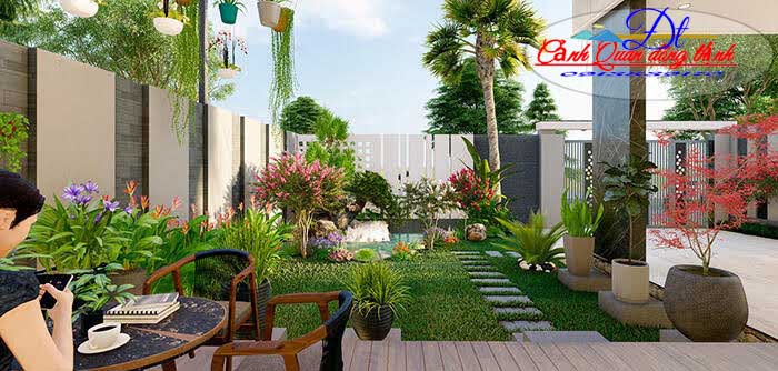 Tiểu cảnh sân vườn biệt thự quận 2