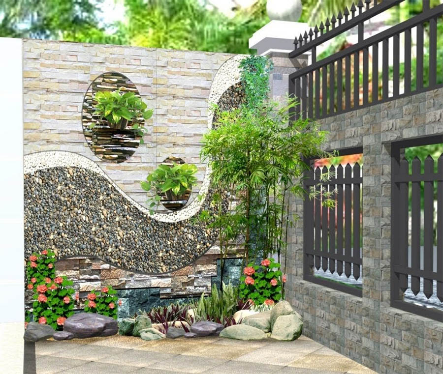 tranh đá ốp tường tiểu cảnh 08